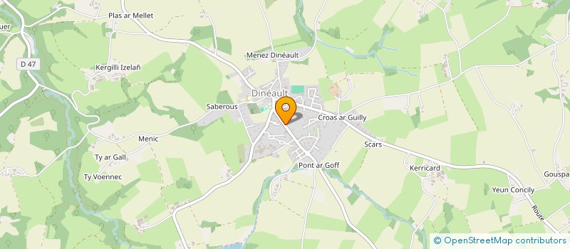 localisation de l'entreprise MONSIEUR DAVID LE FLOCH  DINEAULT
