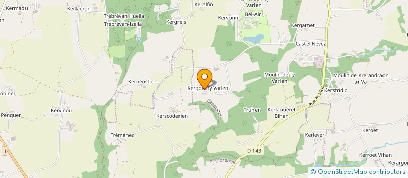 localisation de l'entreprise MONSIEUR DAVID LE FLOCH  LANDUDEC