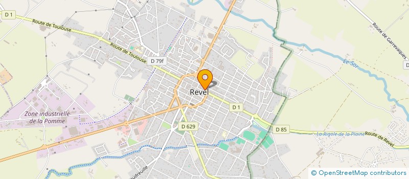 localisation de l'entreprise MONSIEUR DAVID LE FLOCH  REVEL