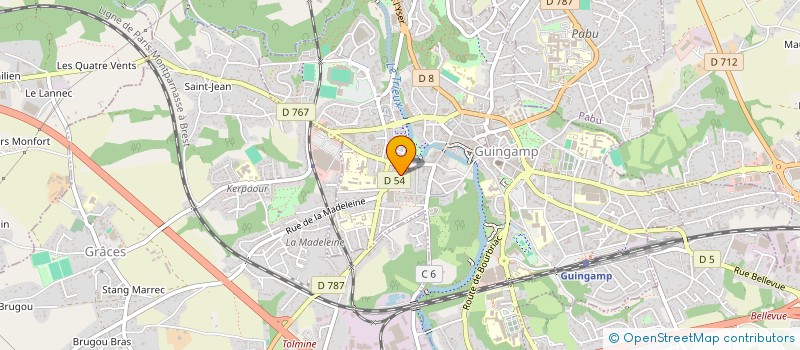 localisation de l'entreprise MONSIEUR DAVID LE GALL  GUINGAMP