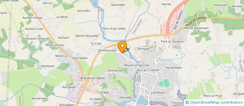 localisation de l'entreprise MONSIEUR DAVID LE GUELLEC  PLONEOUR-LANVERN