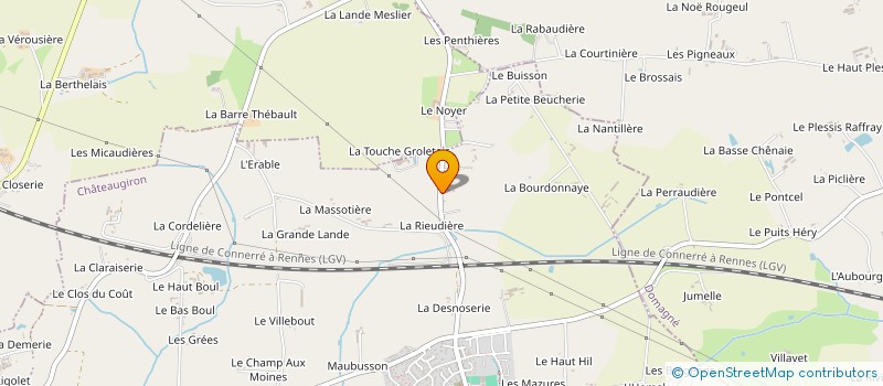 localisation de l'entreprise MONSIEUR DAVID LE HELLOCO  CHATEAUGIRON