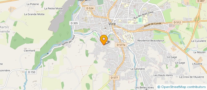 localisation de l'entreprise MONSIEUR DAVID LE MARCHAND à VIRE-NORMANDIE