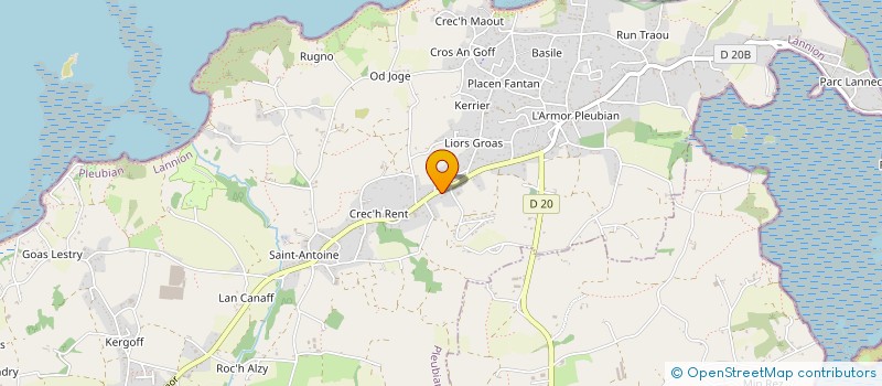 localisation de l'entreprise MONSIEUR DAVID LE MEUR  PLEUBIAN