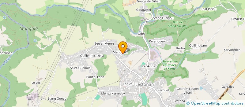 localisation de l'entreprise MONSIEUR DAVID LE MEUR  ERGUE-GABERIC