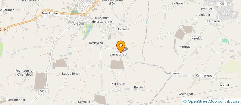 localisation de l'entreprise MONSIEUR DAVID LE NAN  CLEDER