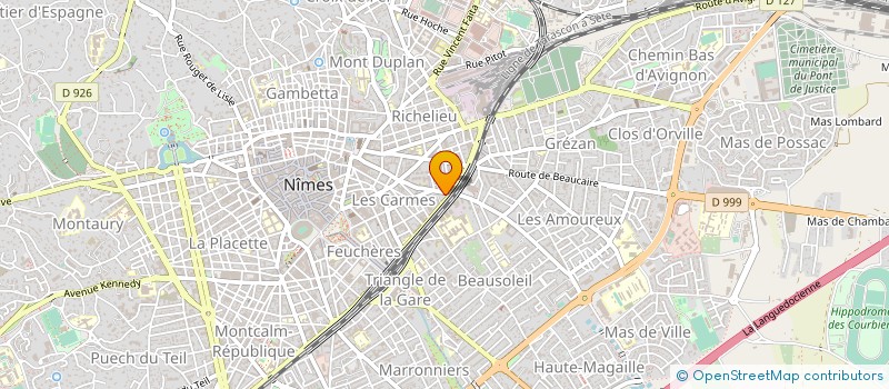 localisation de l'entreprise MONSIEUR DAVID LE NUFF à NIMES