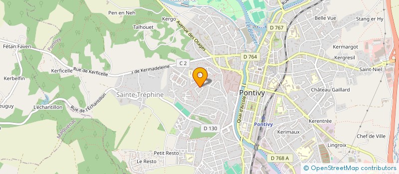 localisation de l'entreprise MONSIEUR DAVID LE PESSEC  PONTIVY