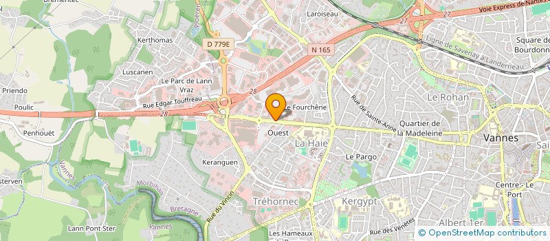 localisation de l'entreprise MONSIEUR DAVID LE PRUNENEC à VANNES