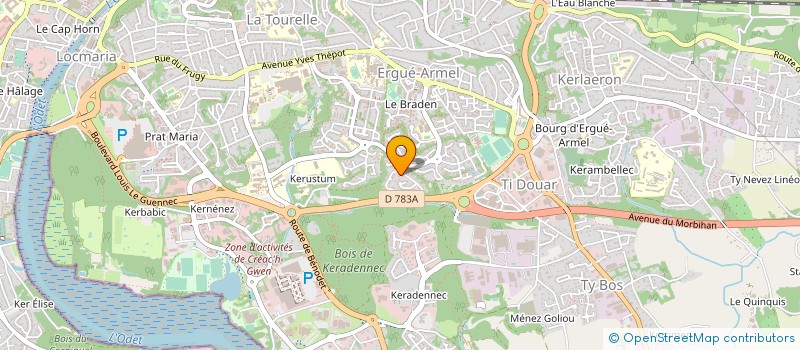 localisation de l'entreprise MONSIEUR DAVID LE QUELLEC à QUIMPER