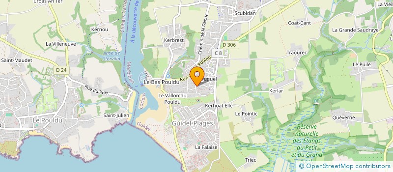 localisation de l'entreprise MONSIEUR DAVID LE TYRANT à GUIDEL