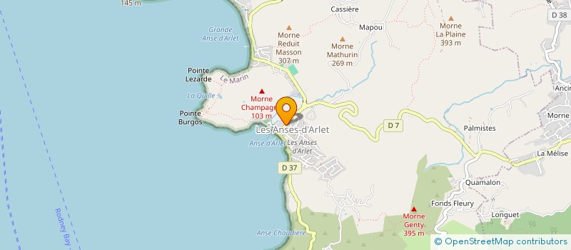 localisation de l'entreprise MONSIEUR DAVID LEBEL-NAUD à LES ANSES-D'ARLET