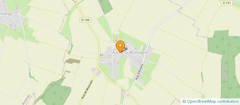 localisation de l'entreprise MONSIEUR DAVID LEBRUN  AUCHY-LA-MONTAGNE