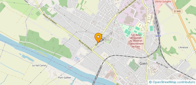localisation de l'entreprise MONSIEUR DAVID LEBRUN  GIEN