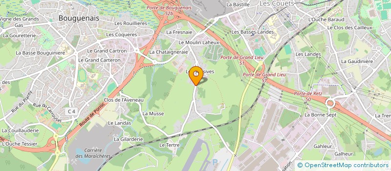 localisation de l'entreprise MONSIEUR DAVID LECHAT  BOUGUENAIS