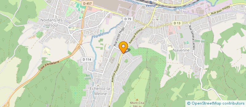 localisation de l'entreprise MONSIEUR DAVID LECLERCQ  ECHENOZ-LA-MELINE