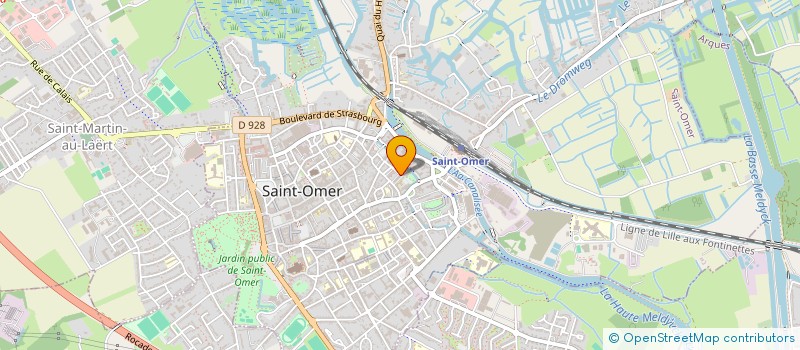 localisation de l'entreprise MONSIEUR DAVID LECLERCQ  SAINT-OMER