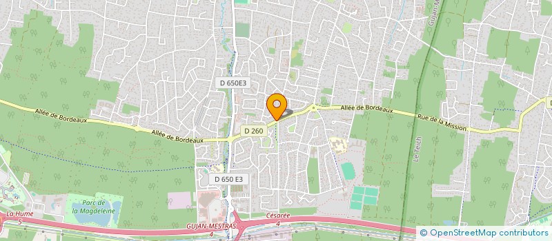 localisation de l'entreprise MONSIEUR DAVID LECLERCQ  GUJAN-MESTRAS