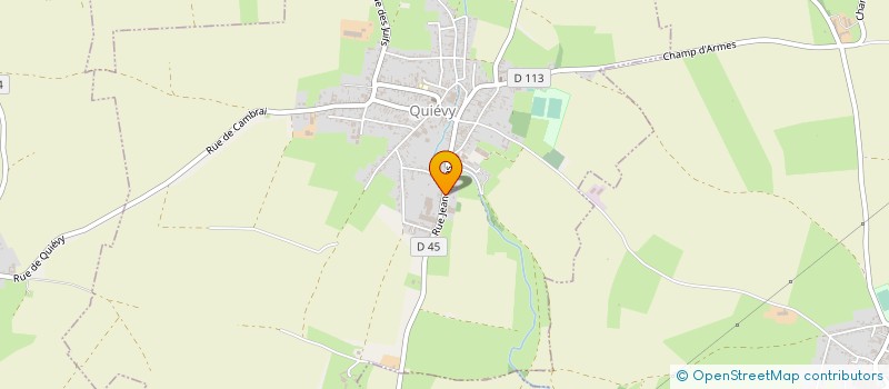 localisation de l'entreprise MONSIEUR DAVID LECLERE  QUIEVY