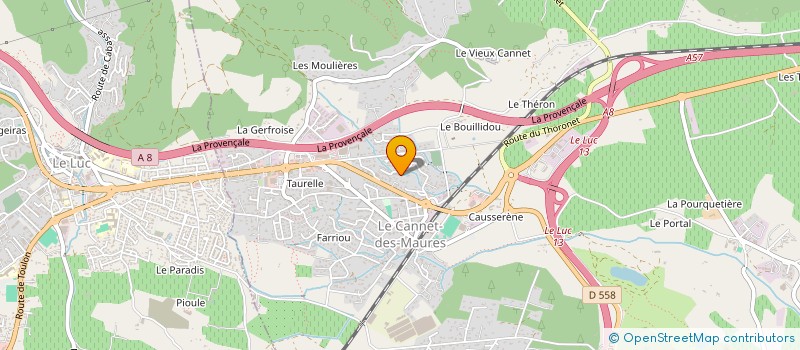 localisation de l'entreprise MONSIEUR DAVID LECOMTE à LE CANNET-DES-MAURES