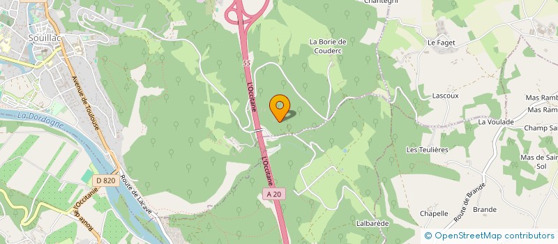 localisation de l'entreprise MONSIEUR DAVID LECOQ  SOUILLAC