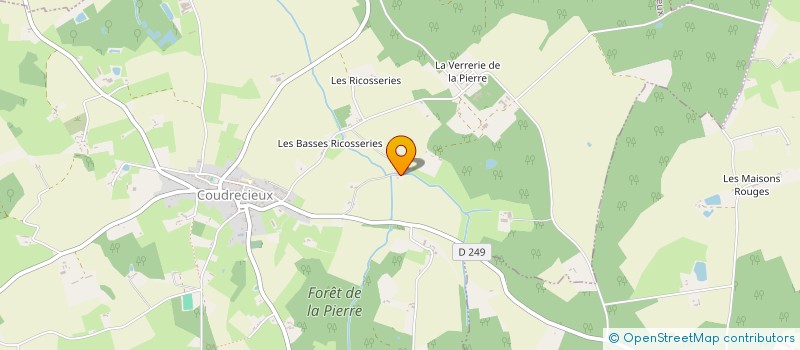 localisation de l'entreprise MONSIEUR DAVID LECORSIER  COUDRECIEUX