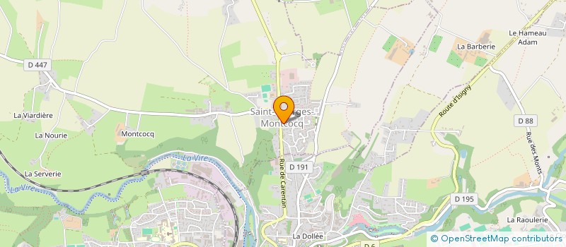 localisation de l'entreprise MONSIEUR DAVID LECOUBLET  SAINT-GEORGES-MONTCOCQ