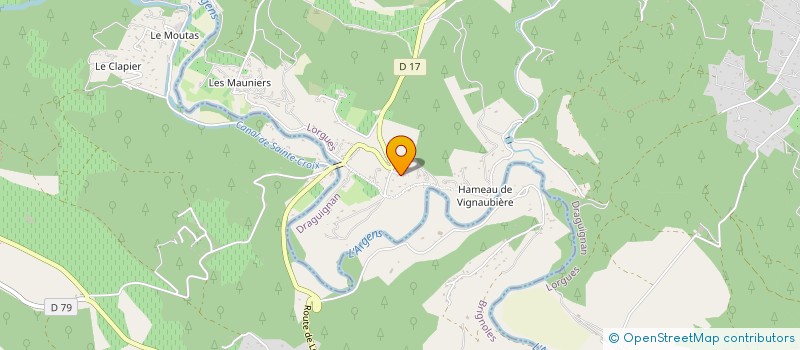 localisation de l'entreprise MONSIEUR DAVID LECOUSTRE  LORGUES