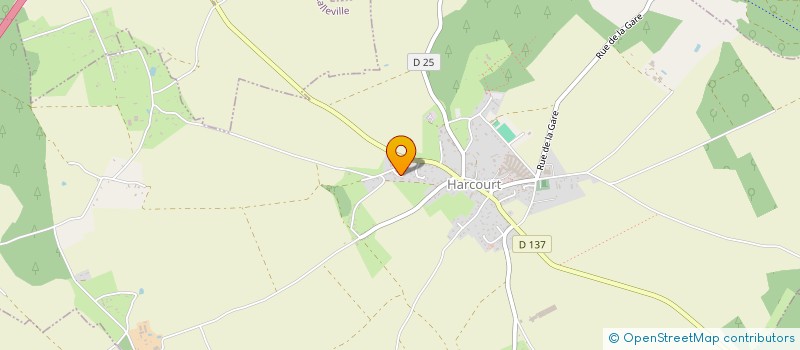 localisation de l'entreprise MONSIEUR DAVID LECUYER  HARCOURT