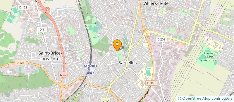 localisation de l'entreprise MONSIEUR DAVID LEDUC  SARCELLES