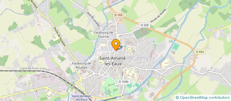localisation de l'entreprise MONSIEUR DAVID LEFEBVRE à SAINT-AMAND-LES-EAUX