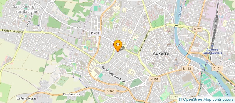 localisation de l'entreprise MONSIEUR DAVID LEFEUVRE à AUXERRE