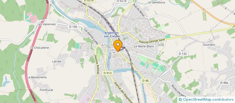 localisation de l'entreprise MONSIEUR DAVID LEFEVRE à ARGENTON-SUR-CREUSE