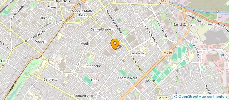 localisation de l'entreprise MONSIEUR DAVID LEFEVRE  ROUBAIX