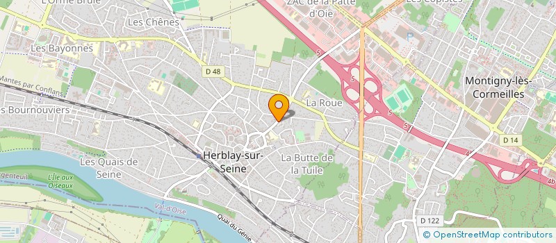 localisation de l'entreprise MONSIEUR DAVID LEFRANC  HERBLAY-SUR-SEINE