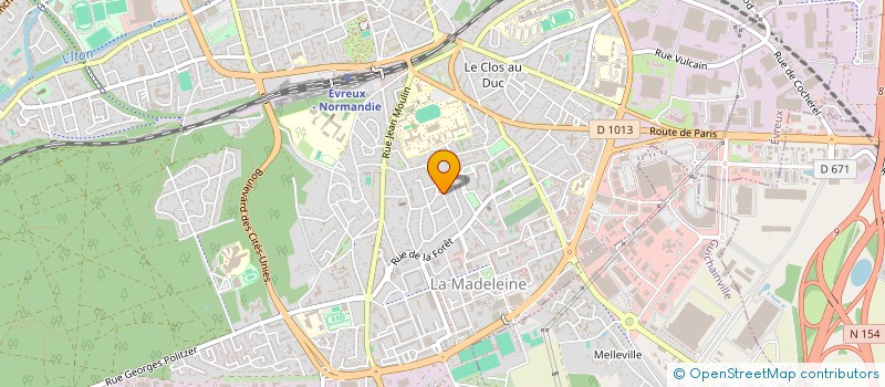 localisation de l'entreprise MONSIEUR DAVID LEGER  EVREUX