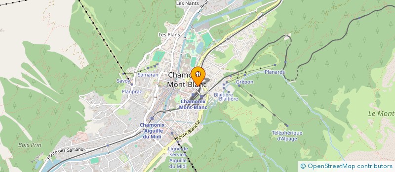 localisation de l'entreprise MONSIEUR DAVID LEGGET à CHAMONIX-MONT-BLANC