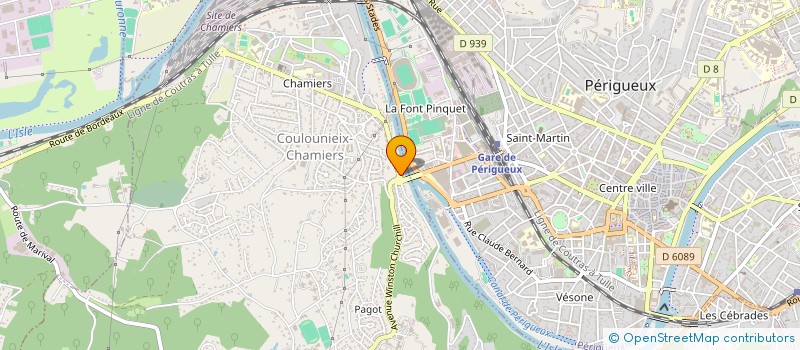 localisation de l'entreprise MONSIEUR DAVID LEGOIX  COULOUNIEIX-CHAMIERS