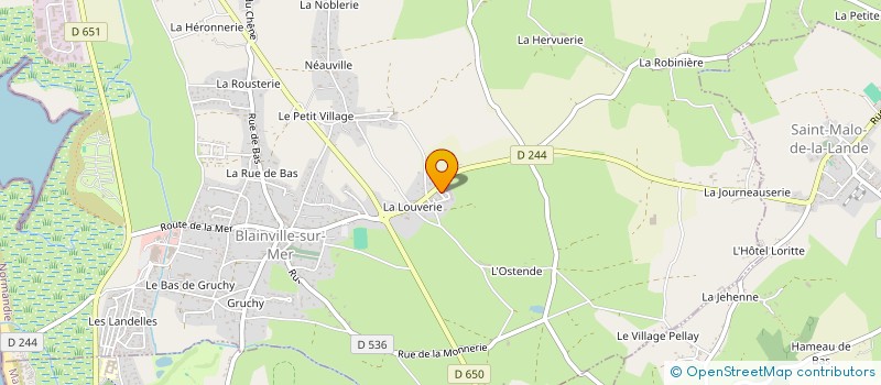 localisation de l'entreprise MONSIEUR DAVID LEGOUIX à BLAINVILLE-SUR-MER