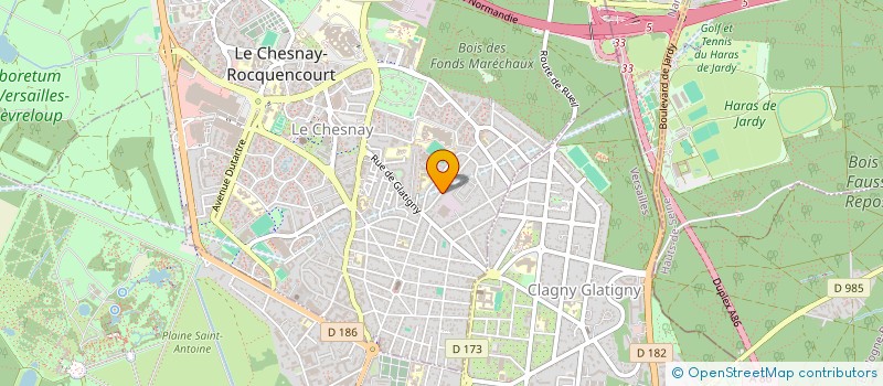 localisation de l'entreprise MONSIEUR DAVID LEGRAND  LE CHESNAY-ROCQUENCOURT