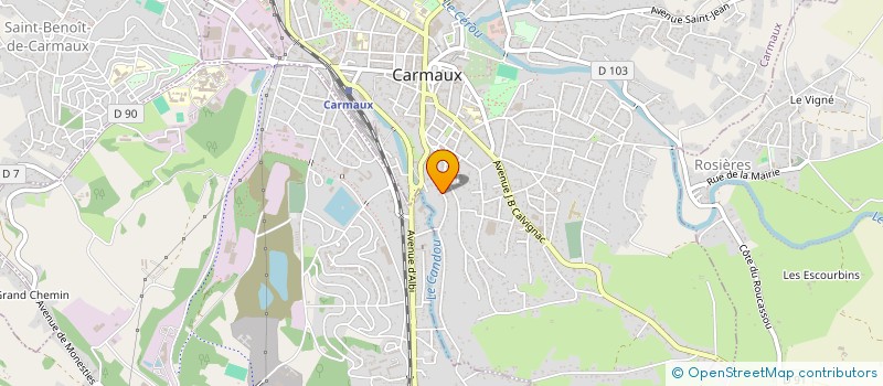 localisation de l'entreprise MONSIEUR DAVID LEGROS  CARMAUX