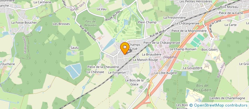 localisation de l'entreprise MONSIEUR DAVID LEGUY  BALLAN-MIRE