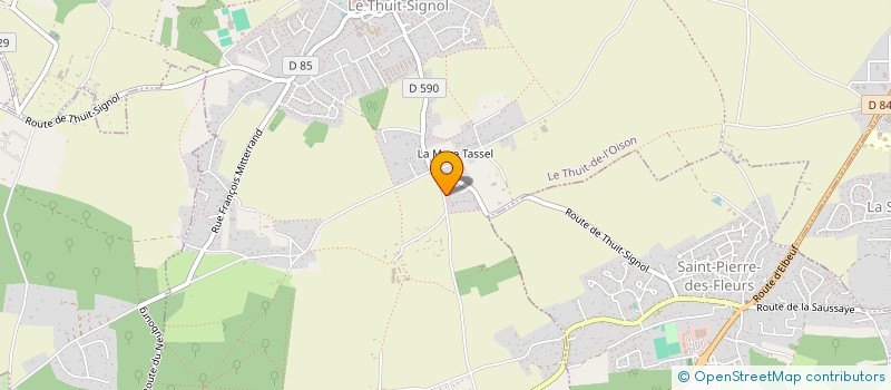 localisation de l'entreprise MONSIEUR DAVID LELARGE  LE THUIT DE L'OISON