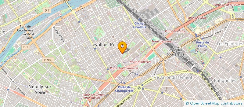 localisation de l'entreprise MONSIEUR DAVID LELLOUCHE à LEVALLOIS-PERRET