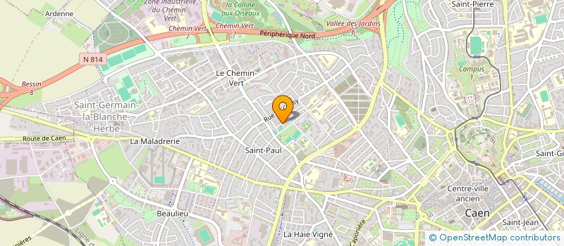 localisation de l'entreprise MONSIEUR DAVID LELUC à CAEN