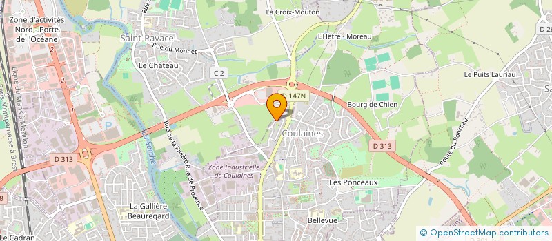 localisation de l'entreprise MONSIEUR DAVID LEMAITRE  COULAINES