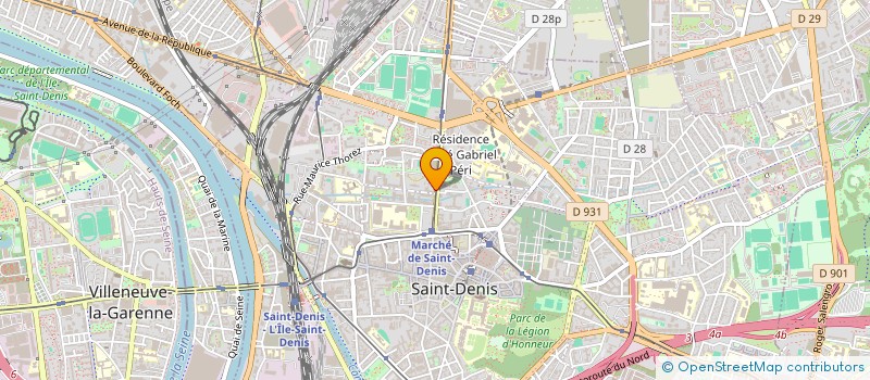 localisation de l'entreprise MONSIEUR DAVID LEMOINE  SAINT-DENIS