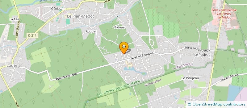 localisation de l'entreprise MONSIEUR DAVID LENART GARNIER  LE PIAN-MEDOC