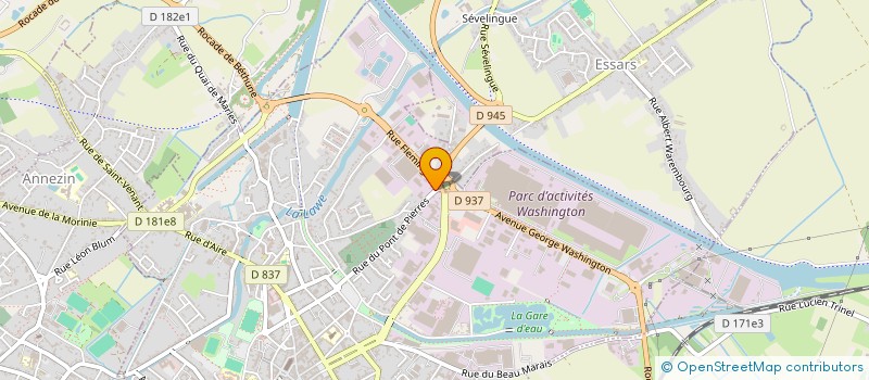 localisation de l'entreprise MONSIEUR DAVID LENNE à BETHUNE