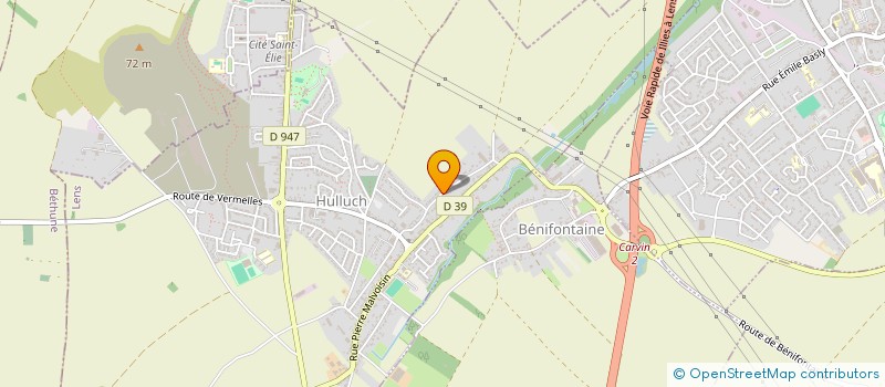 localisation de l'entreprise MONSIEUR DAVID LENNE  HULLUCH